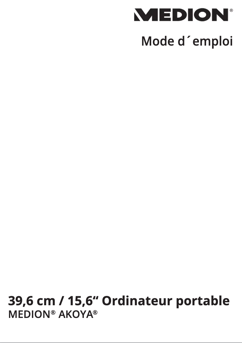 Página 1 del manual Manual de usuario Medion Erazer P6661 MD 99508