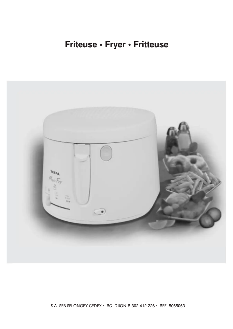 Page 1 de la notice Manuel utilisateur Tefal FF1004 MaxiFry