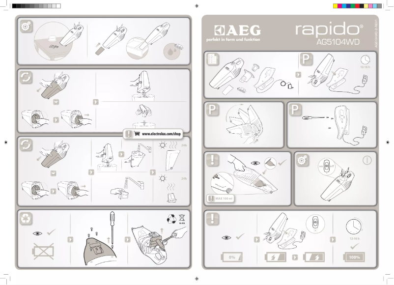 Page n°1 - Manuel utilisateur AEG AG5108
