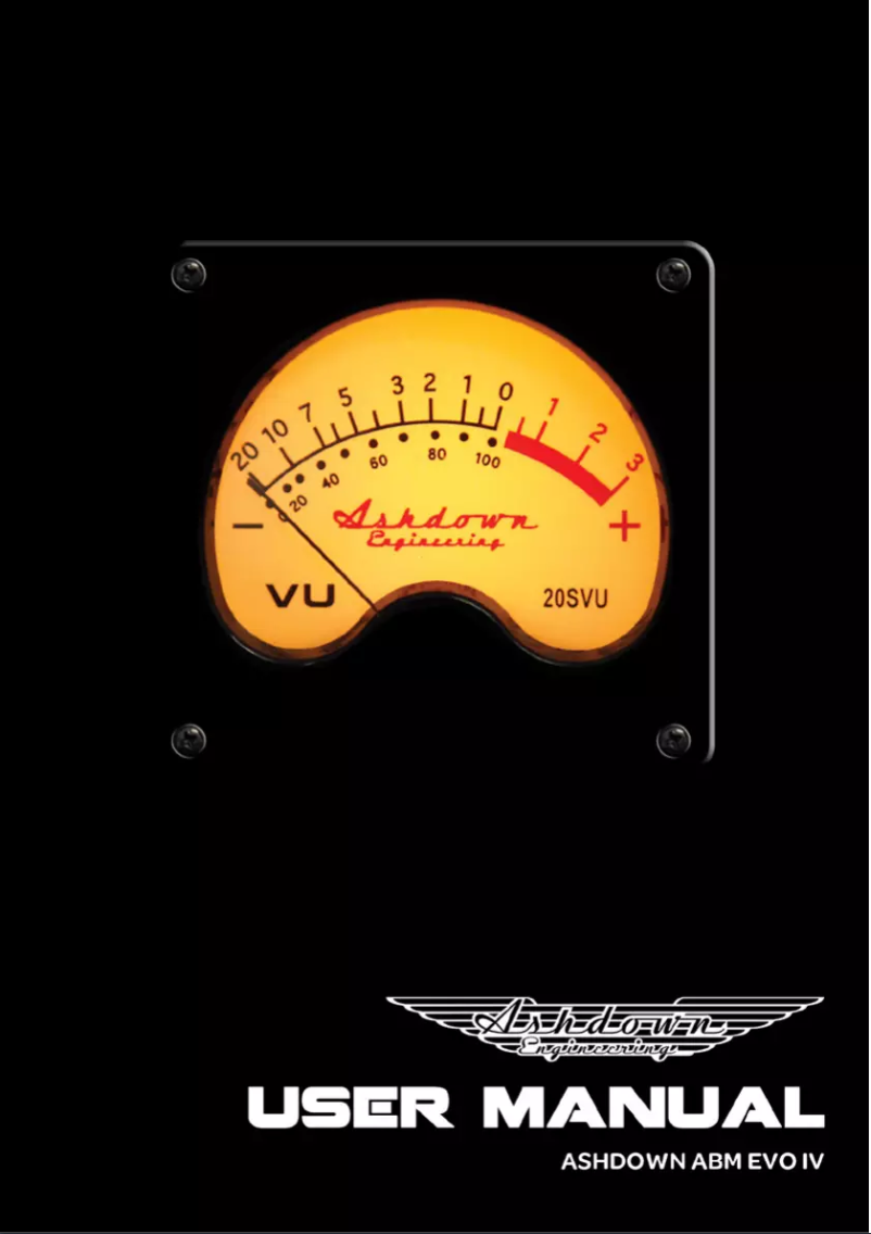 Page n°1 - Manuel utilisateur Ashdown Engineering ABM-115H-EVO IV