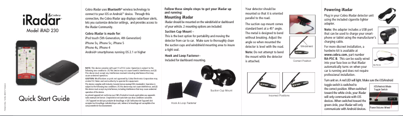 Página 1 del manual Manual de usuario Cobra iRadar 230