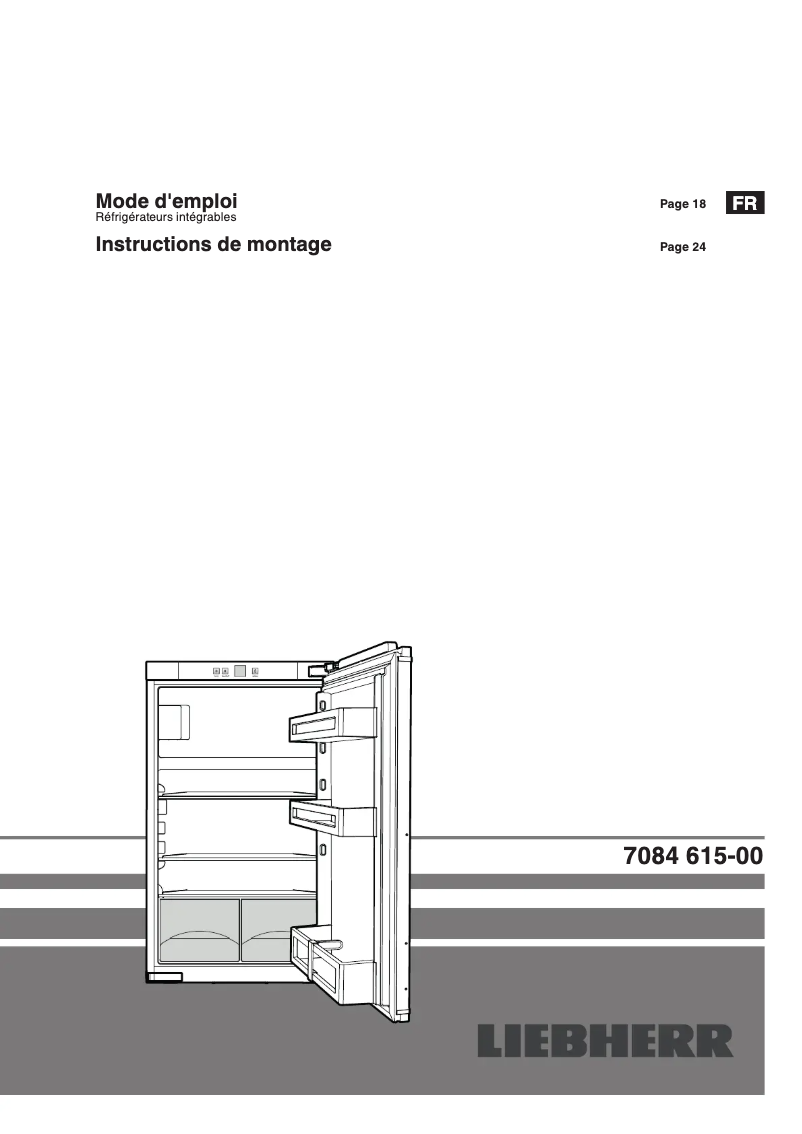 Page 1 de la notice Manuel utilisateur Liebherr IKc 1714