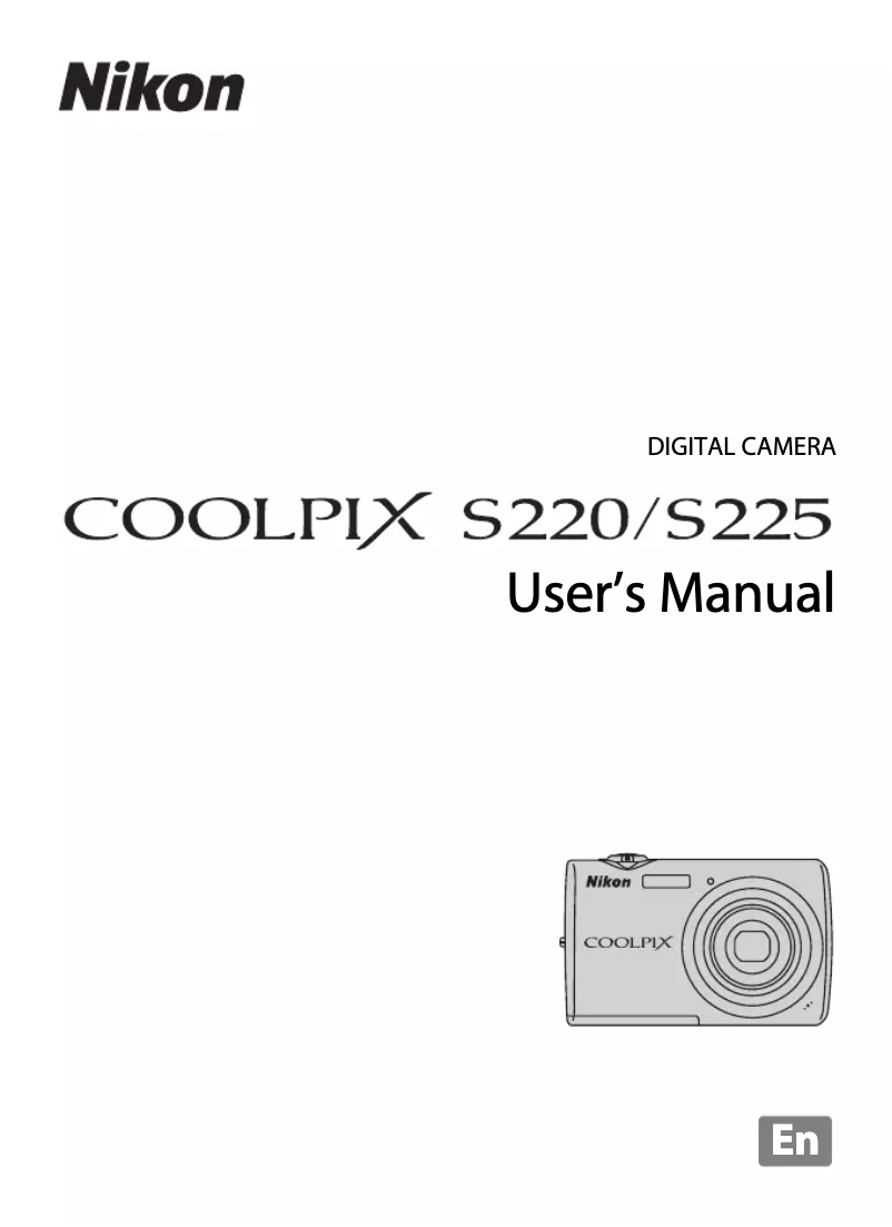 Page 1 de la notice Manuel utilisateur Nikon Coolpix S225