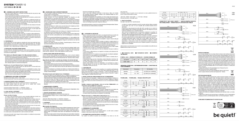 Image de la première page du manuel de l'appareil System Power 10