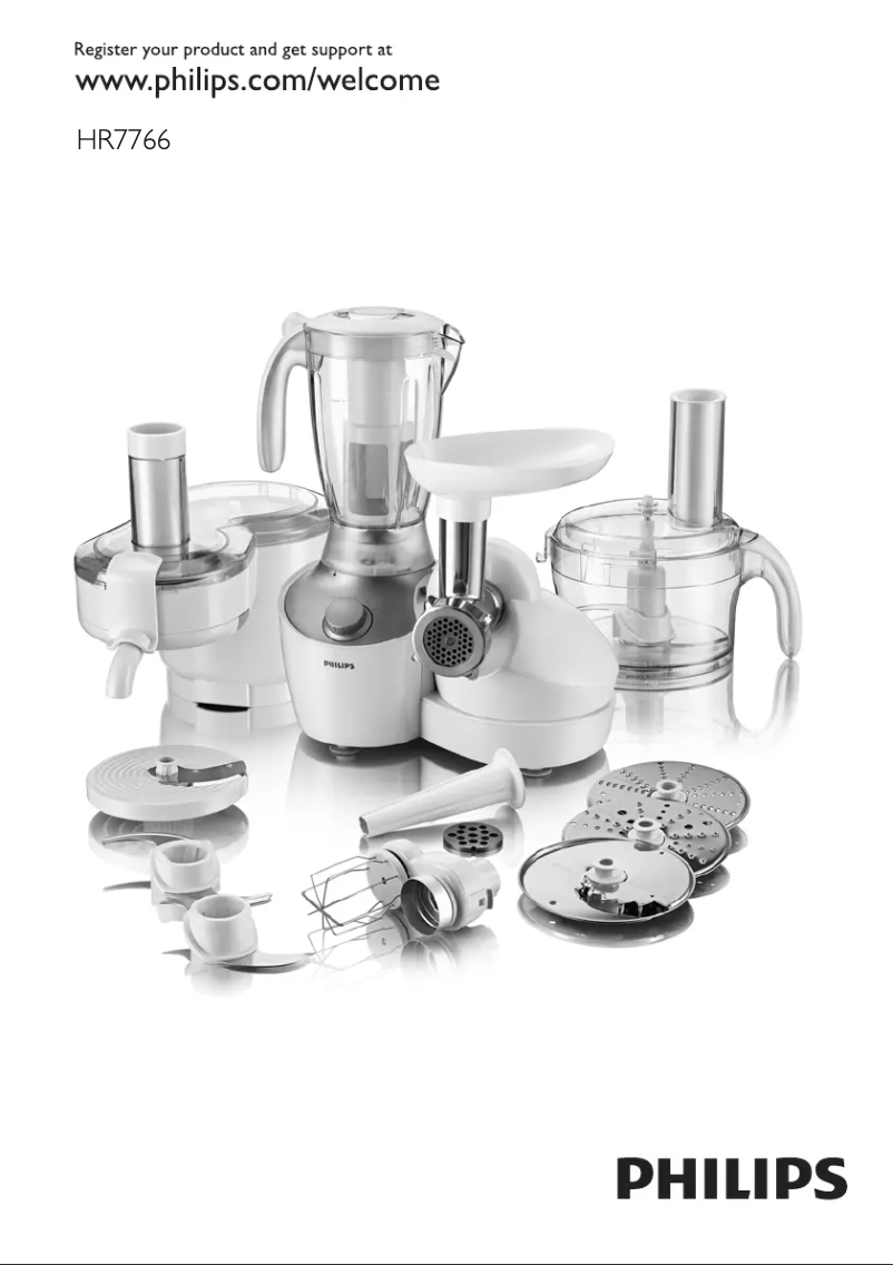 Page n°1 - Manuel utilisateur Philips HR7766