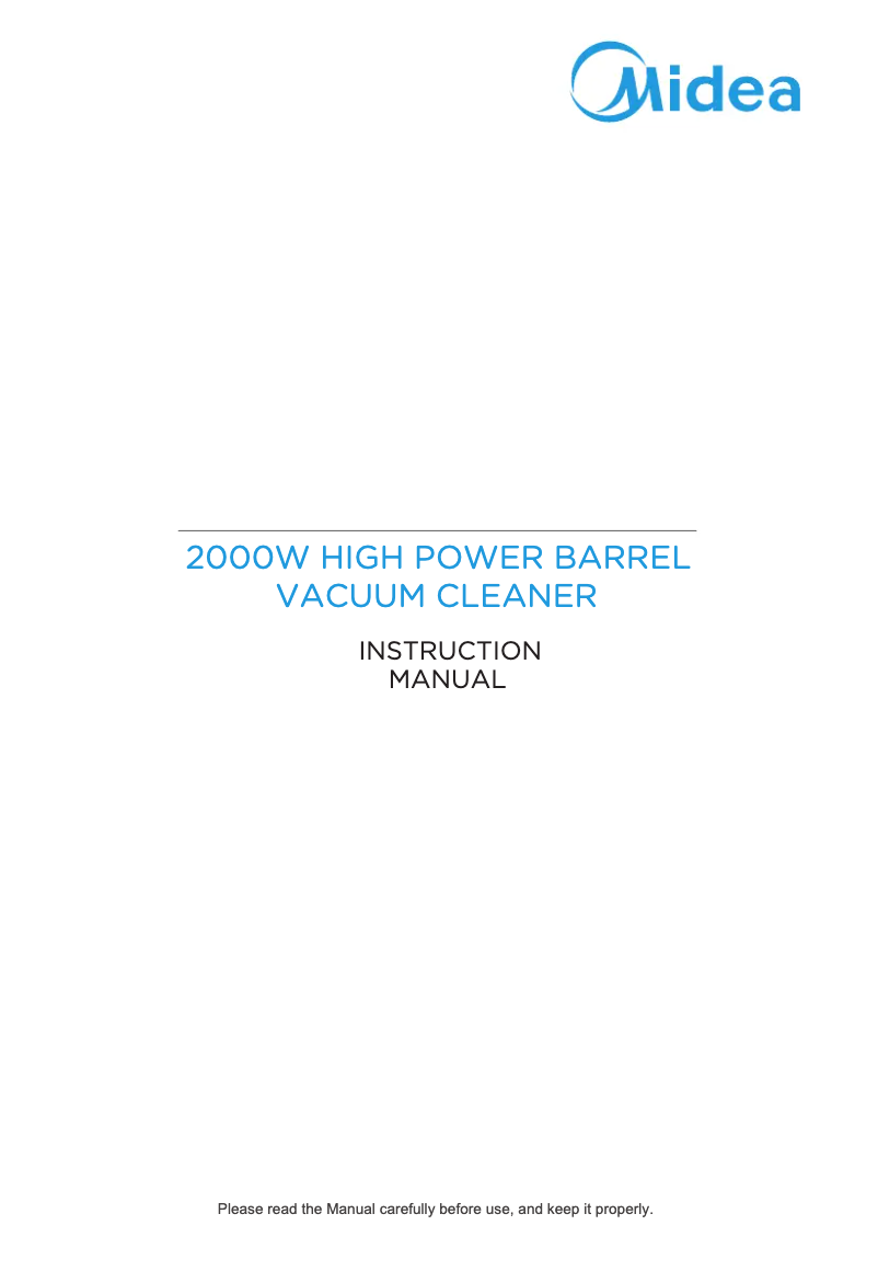 Página 1 del manual Manual de usuario Midea VCM43B16H-200