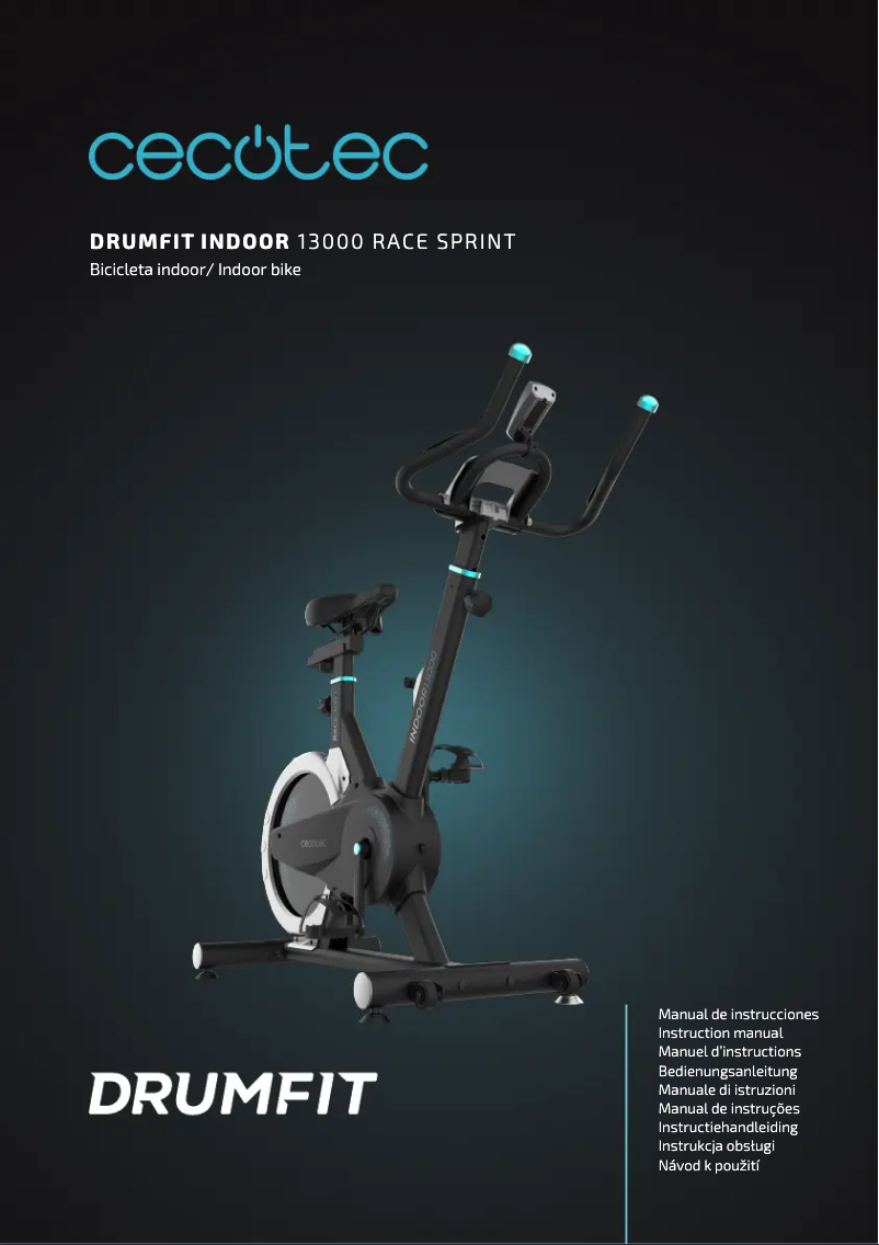 Página 1 del manual Manual de usuario Cecotec DrumFit Indoor 13000 Race Sprint