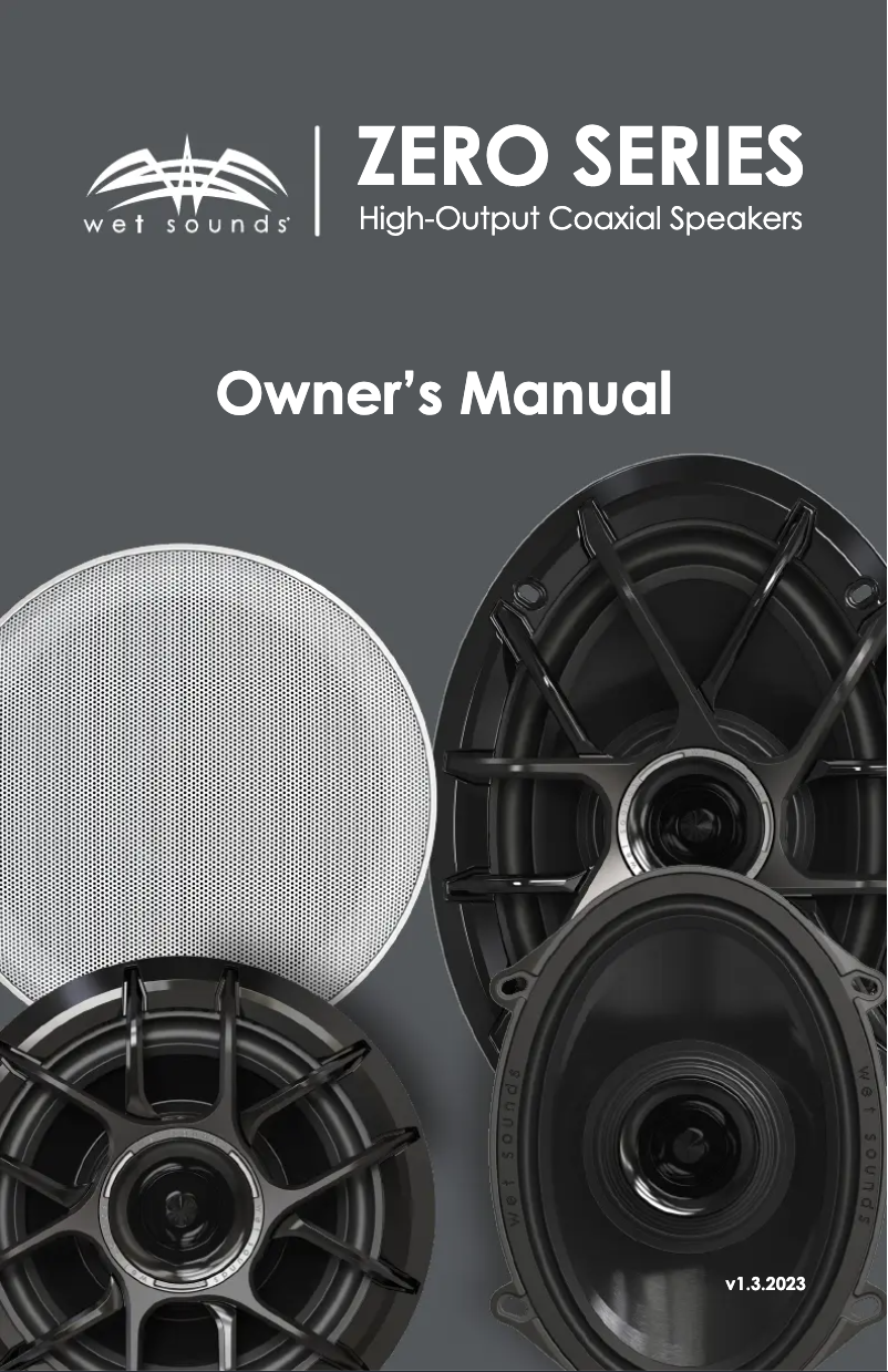 Image de la première page du manuel de l'appareil ZERO 6 XZ-B