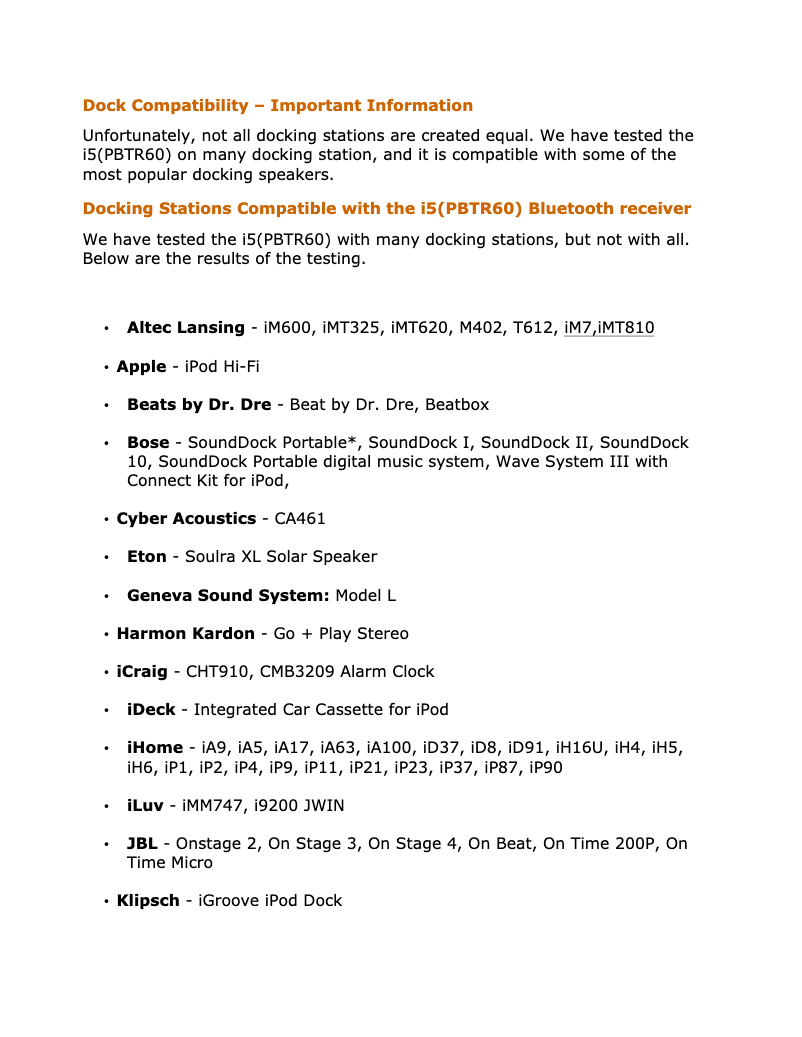 Page n°1 - Manuel utilisateur Pyle PBTR60