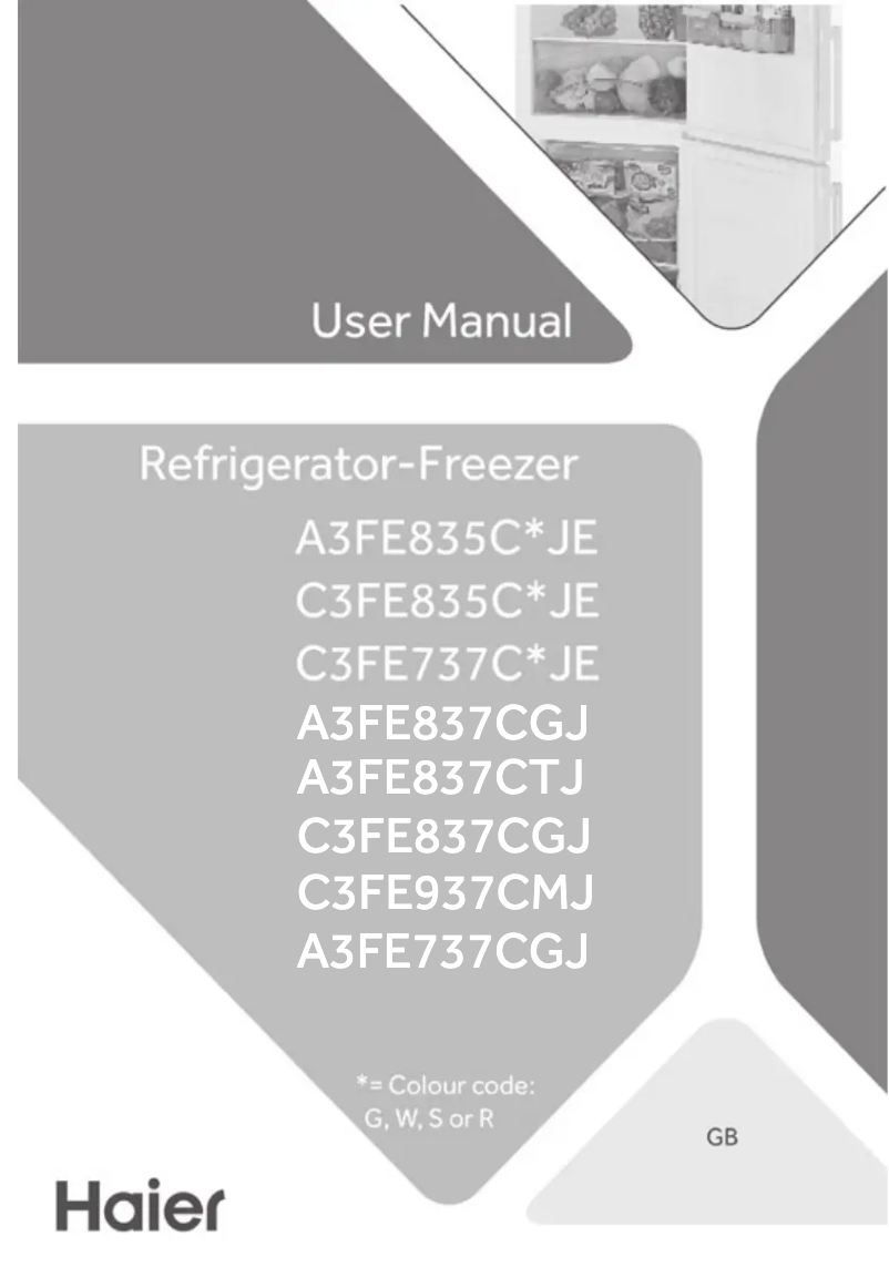 Page n°1 - Manuel utilisateur Haier C3FE937CMJ