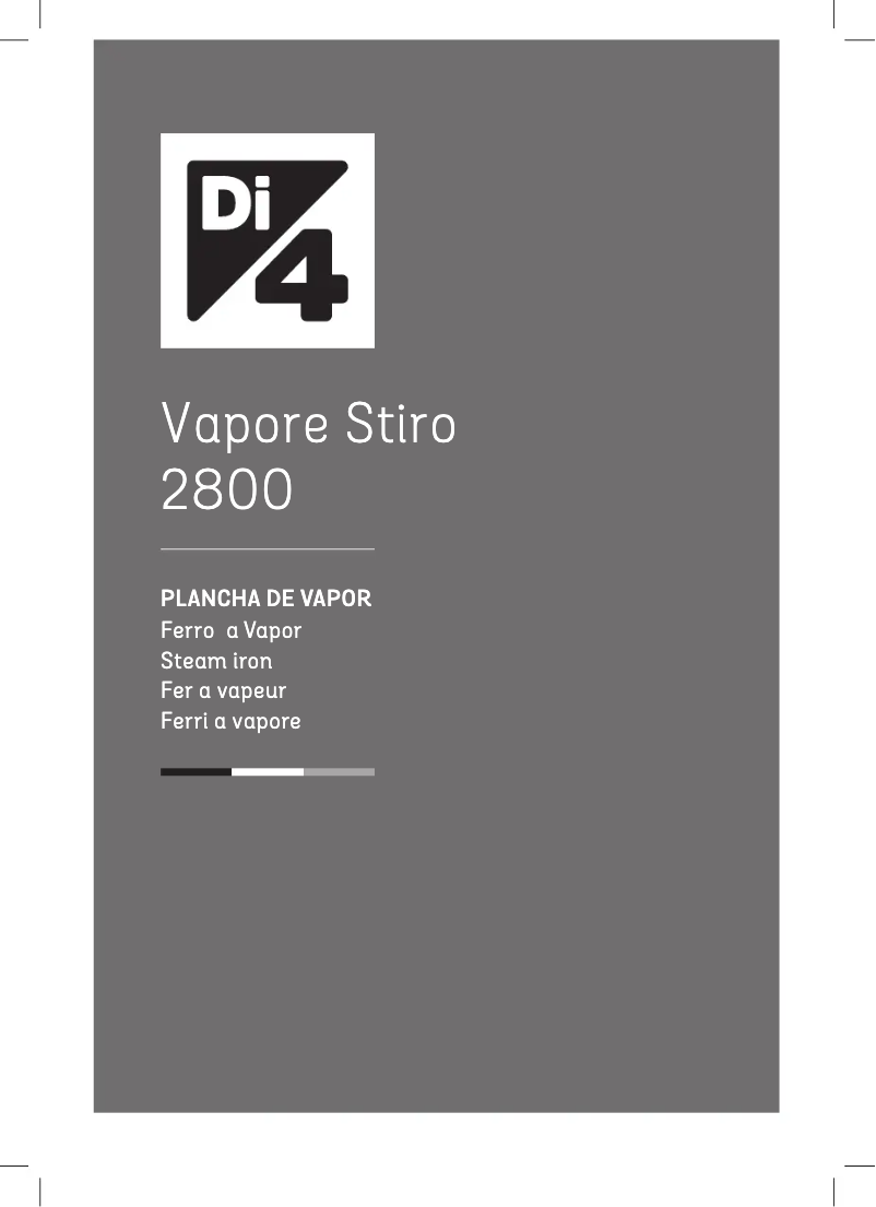 Image de la première page du manuel de l'appareil Vapore Stiro 2800