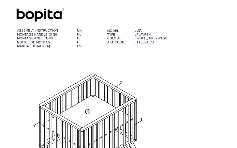 Page n°1 - Manuel utilisateur Bopita Levi