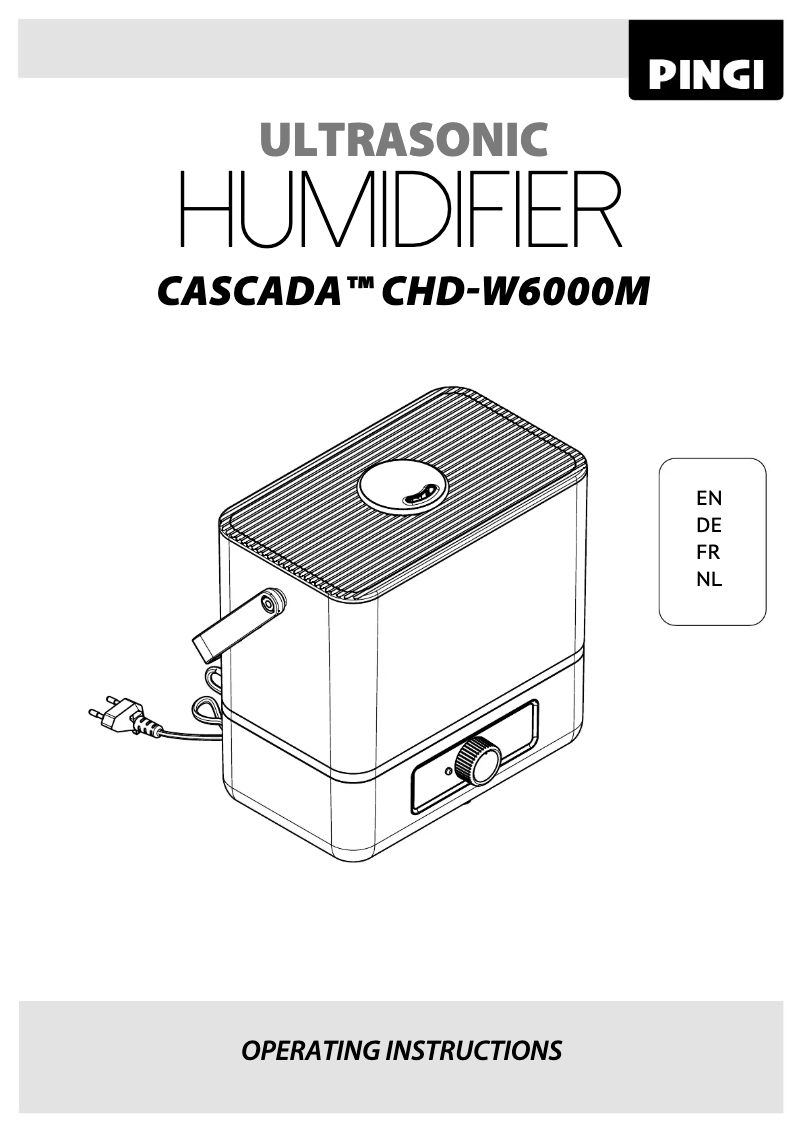 Page n°1 - Manuel utilisateur Pingi Cascada CHD-W6000M