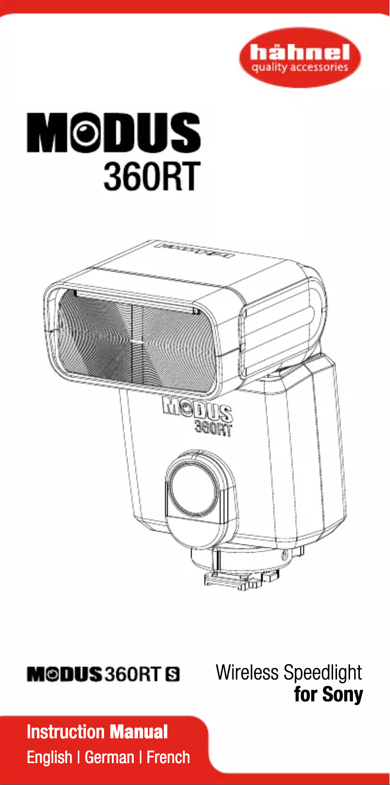 Image de la première page du manuel de l'appareil MODUS 360RT (Sony)