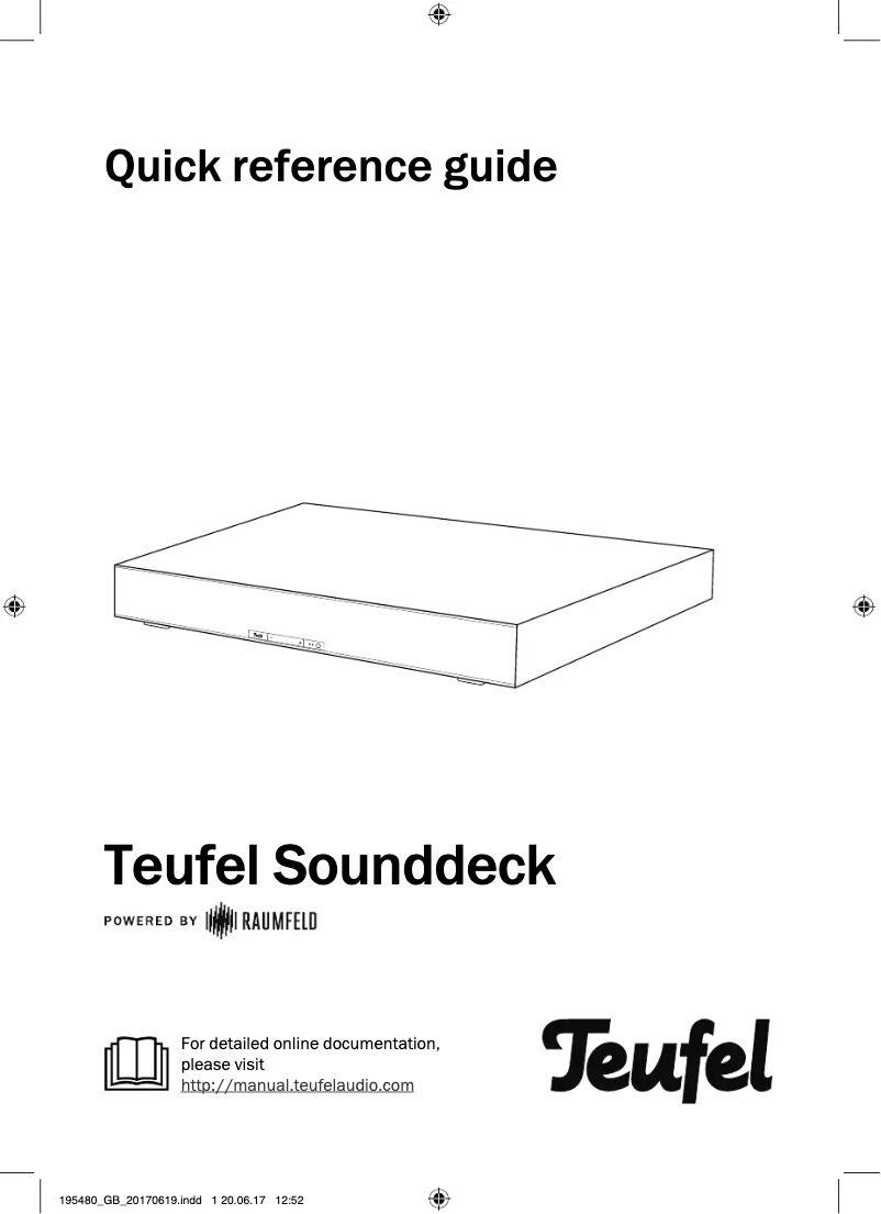 Page 1 de la notice Manuel utilisateur Teufel Sounddeck