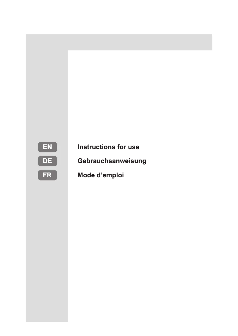 Page 1 de la notice Instructions / montage Privileg PRC 12VS1