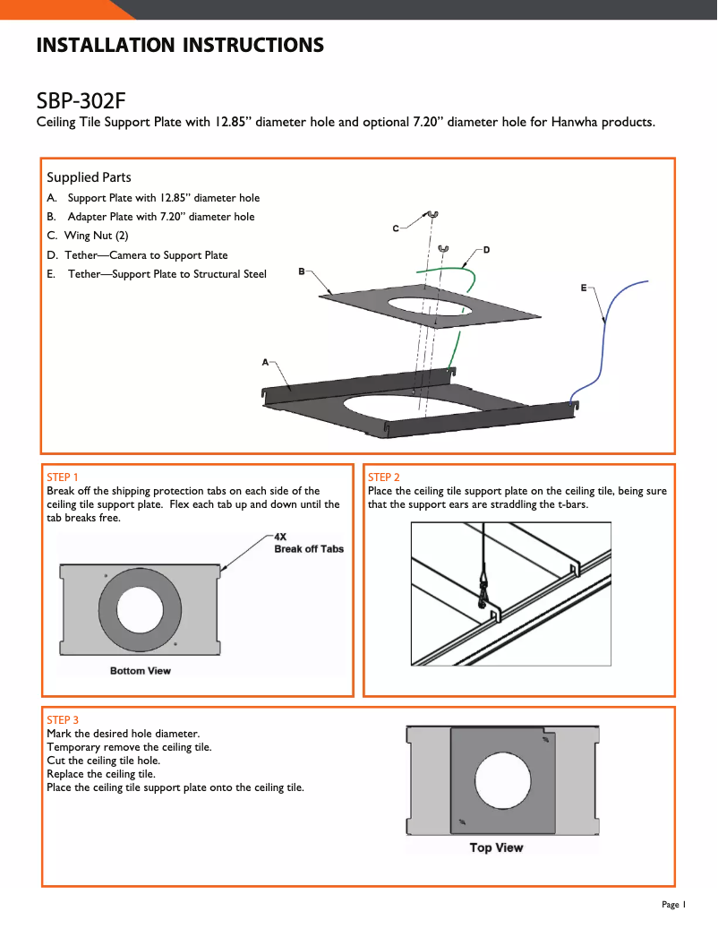 Página 1 del manual Manual de usuario Hanwha SBP-302F