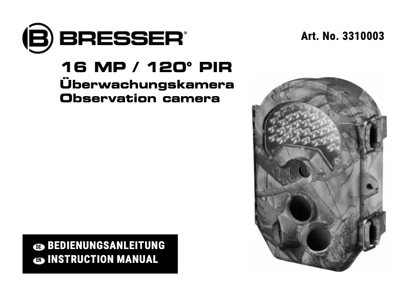 Page n°1 - Manuel utilisateur Bresser 3310003