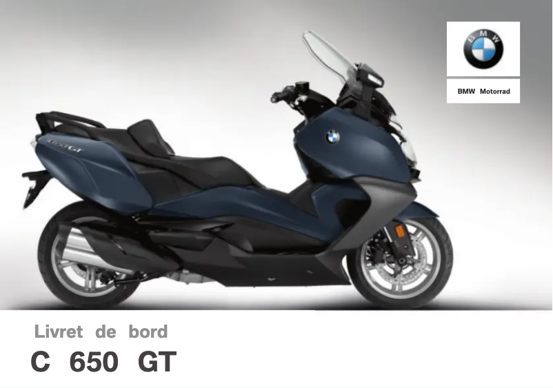 Page 1 de la notice Manuel utilisateur BMW C 650 GT (2018)