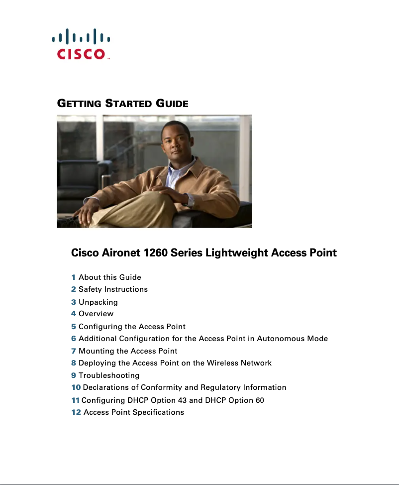 Page 1 de la notice Manuel utilisateur Cisco Aironet 1261N