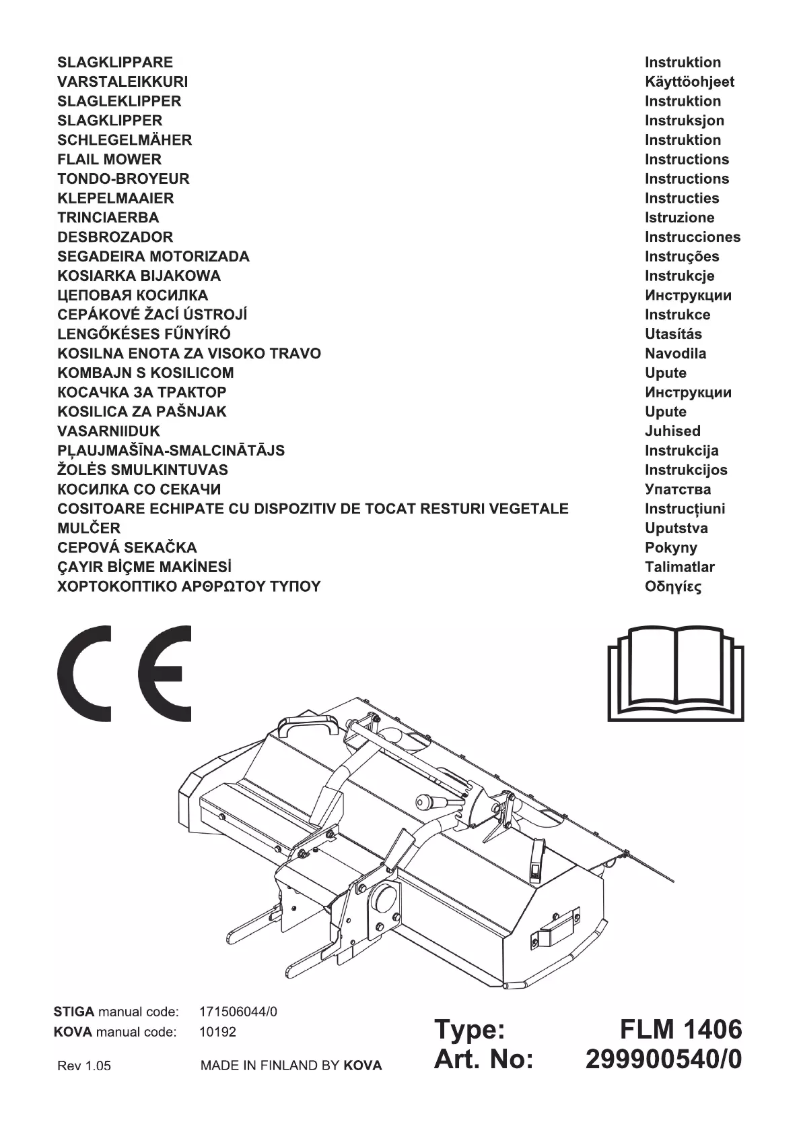 Page n°1 - Manuel utilisateur Stiga FLM 1406