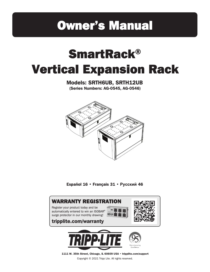 Página 1 del manual Manual de usuario Tripp Lite SRTH6UB