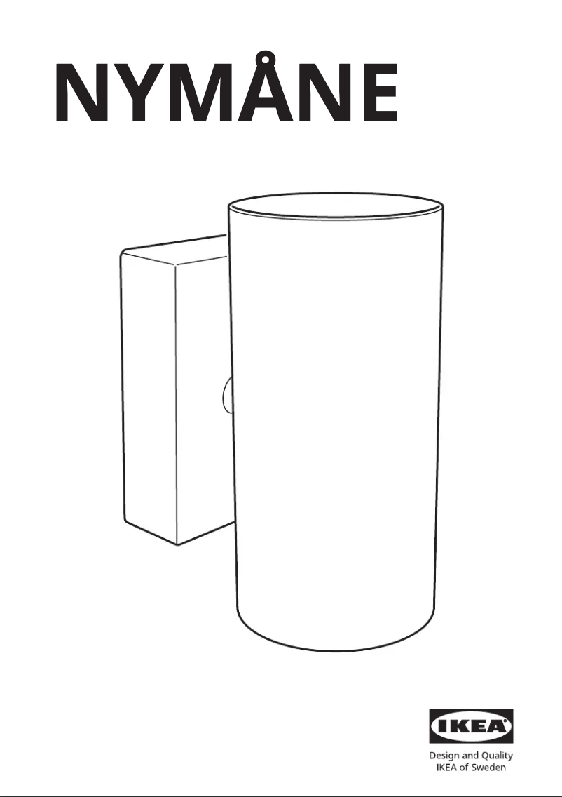 Page 1 de la notice Manuel utilisateur Ikea NYMÅNE 403.978.62