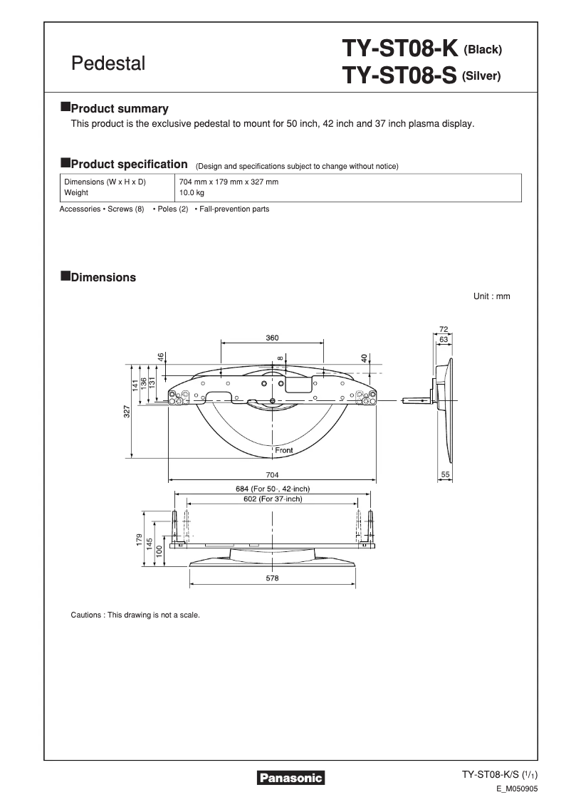 Imagen de la primera página del manual del dispositivo TY-ST08