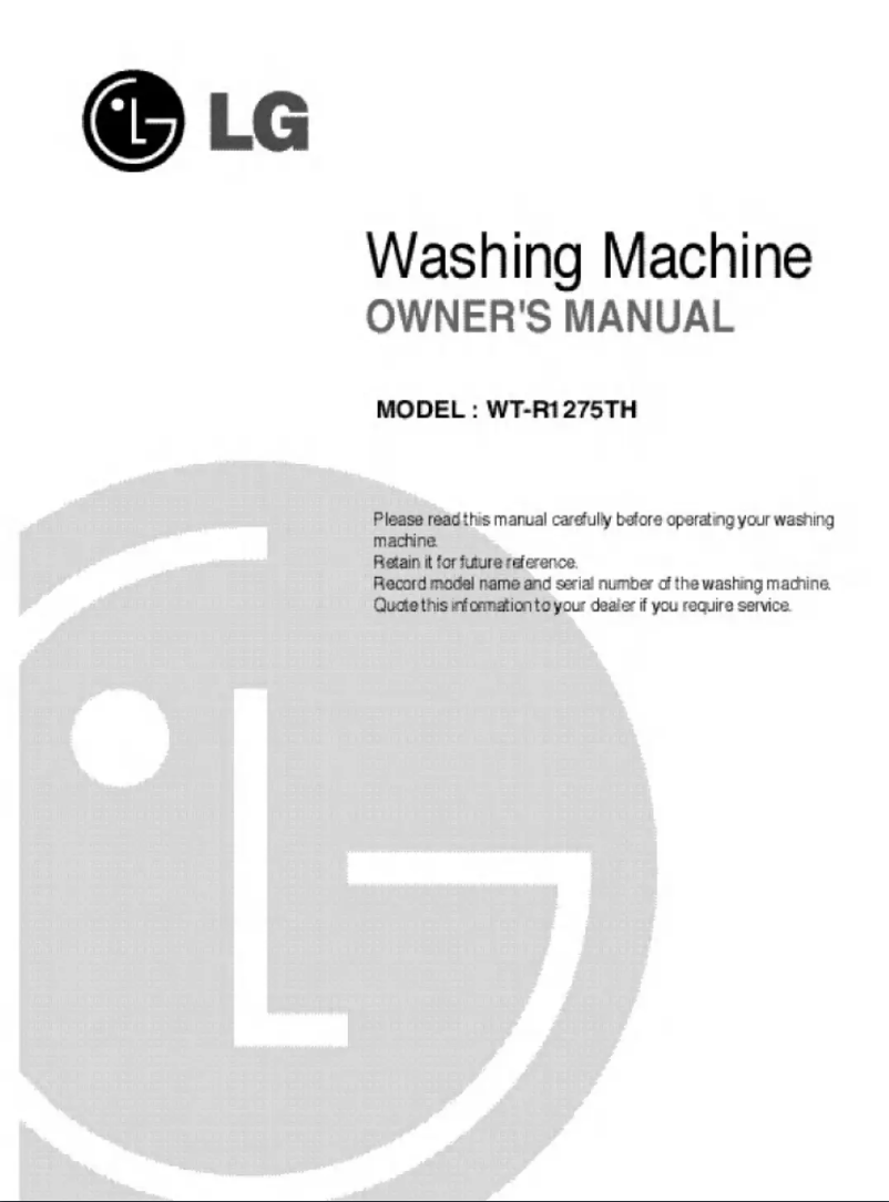 Page 1 of the manual User Manual LG WT-R1374TP