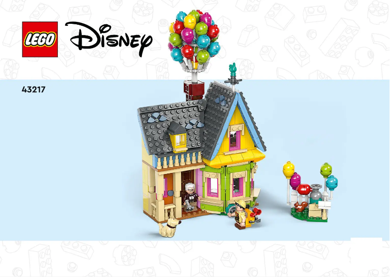 Page 1 de la notice Consignes visuelles Lego Disney 43217