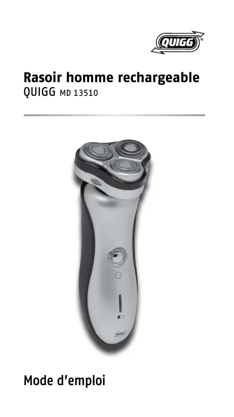 Page 1 de la notice Manuel utilisateur Quigg MD 13510