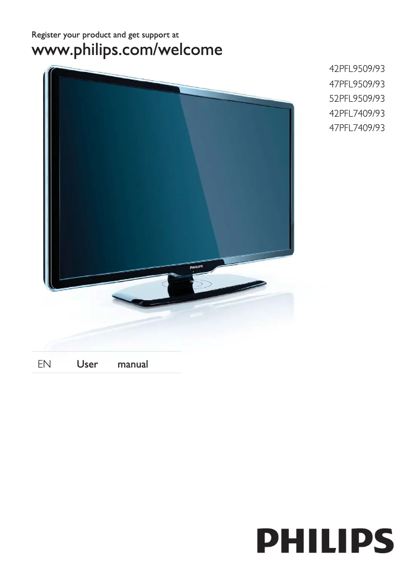 Page n°1 - Manuel utilisateur Philips 42PFL9509