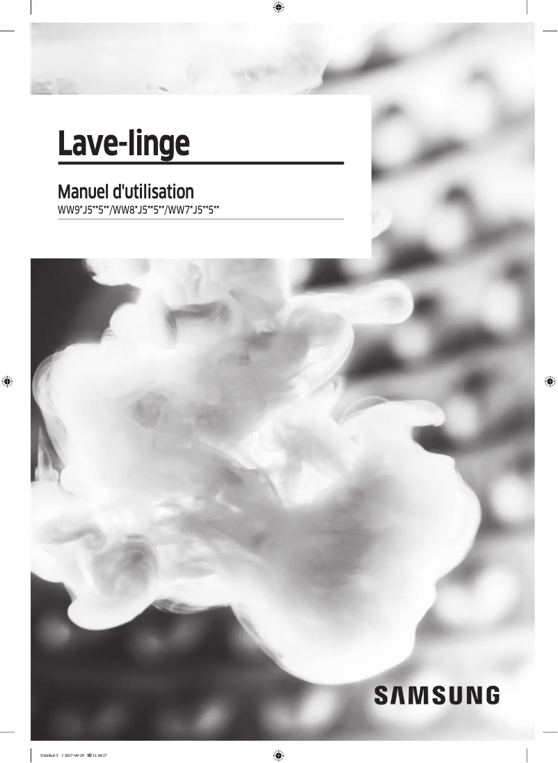 Page n°1 - Manuel utilisateur Samsung WW70J5355FX