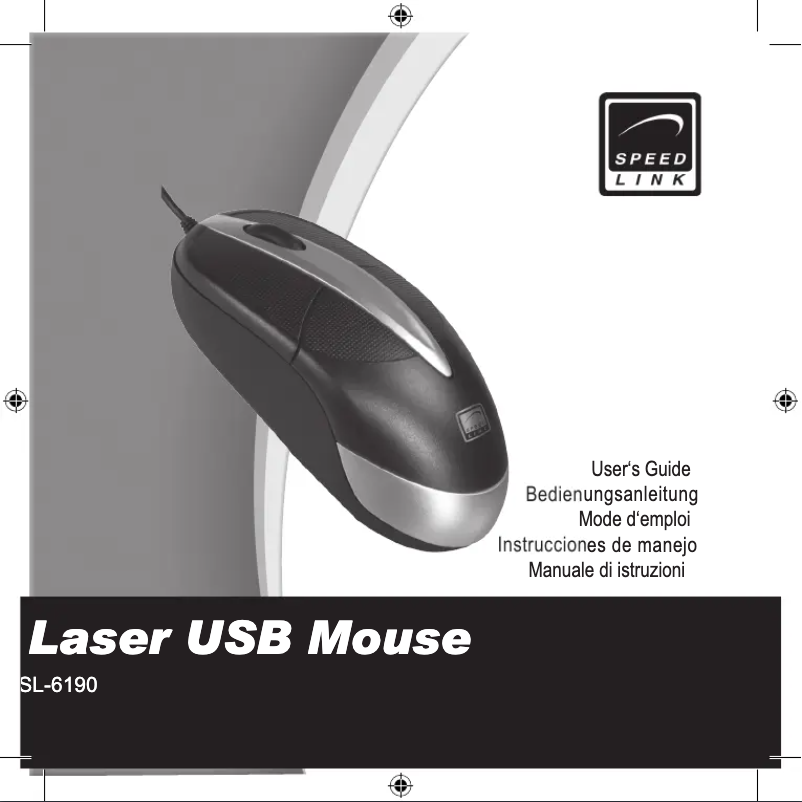 Page 1 de la notice Manuel utilisateur Speed-Link Laser USB Mouse
