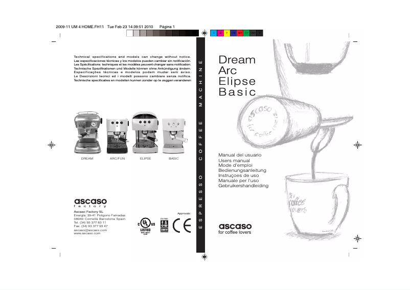 Página 1 del manual Manual de usuario Ascaso Basic