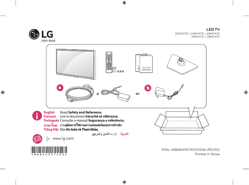 Page n°1 - Manuel utilisateur LG 28MT47V