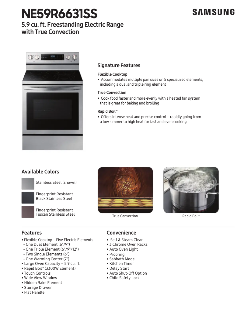 Image de la première page du manuel de l'appareil NE59R6631SS/AA