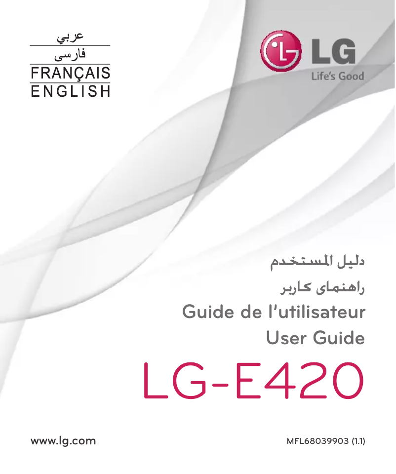 Image de la première page du manuel de l'appareil Optimus L1 II