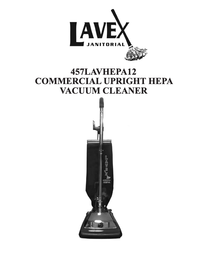 Página 1 del manual Manual de usuario Lavex Janitorial 457LAVHEPA12