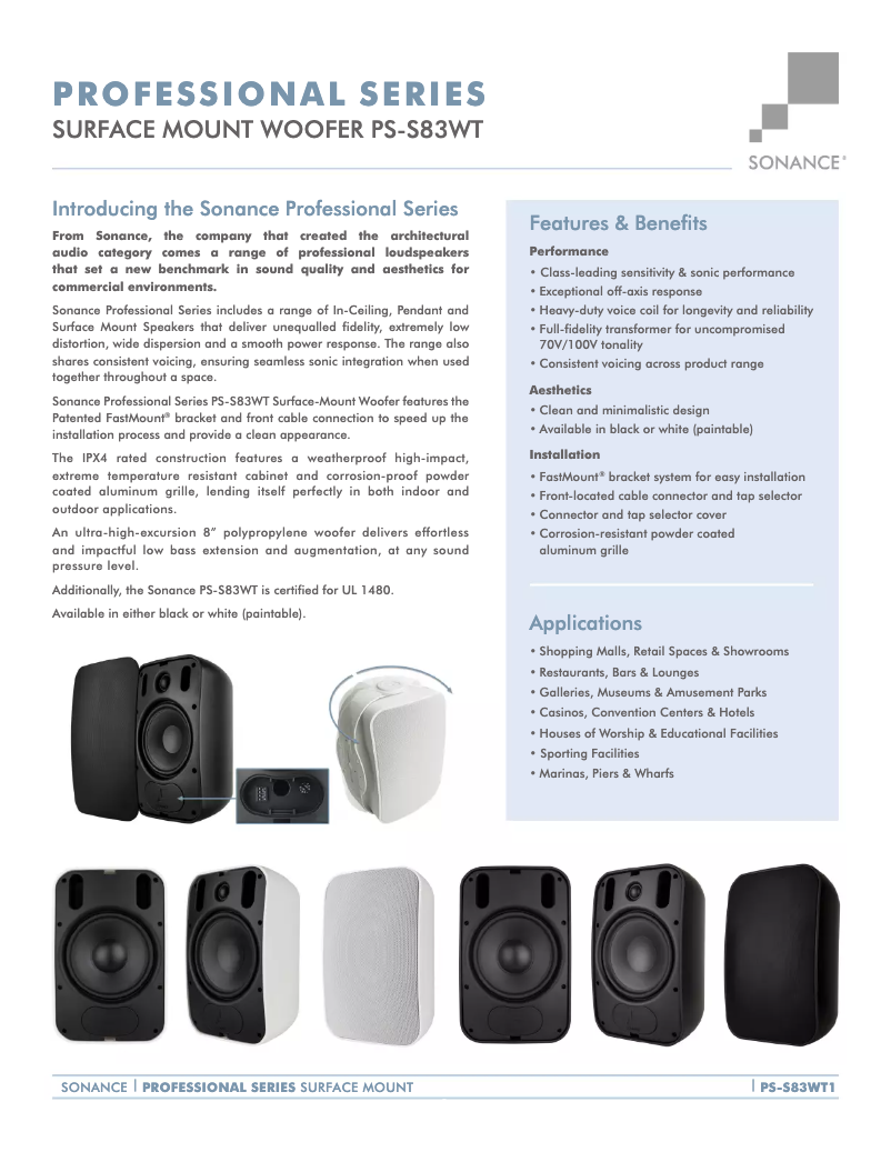 Image de la première page du manuel de l'appareil Professional PS-S83T