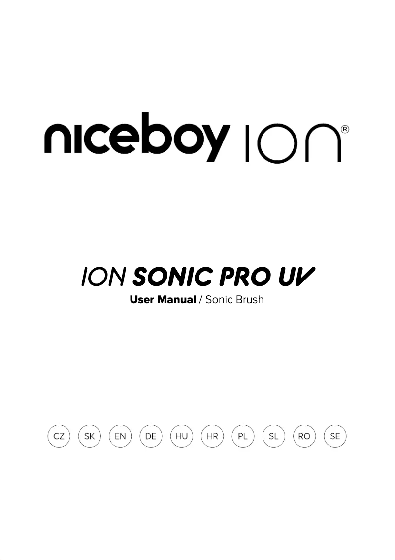 Image de la première page du manuel de l'appareil ION Sonic Pro UV