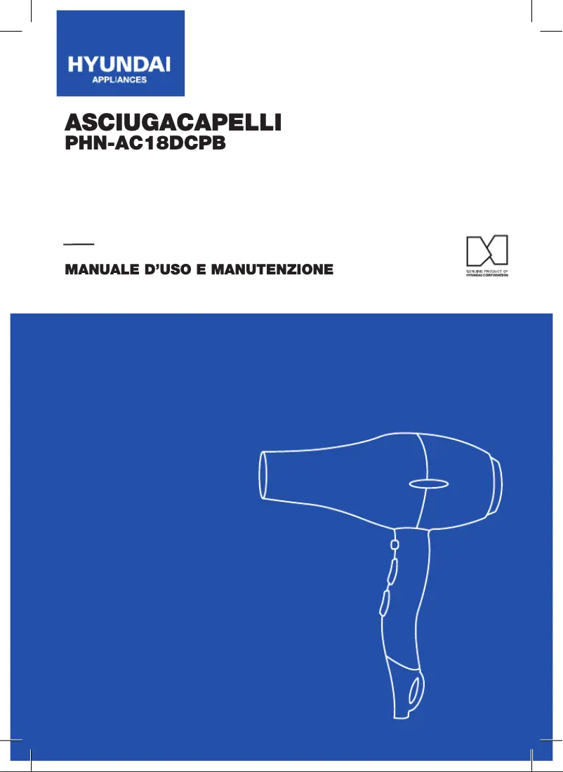 Page n°1 - Manuel utilisateur Hyundai PHN-AC18DCPB