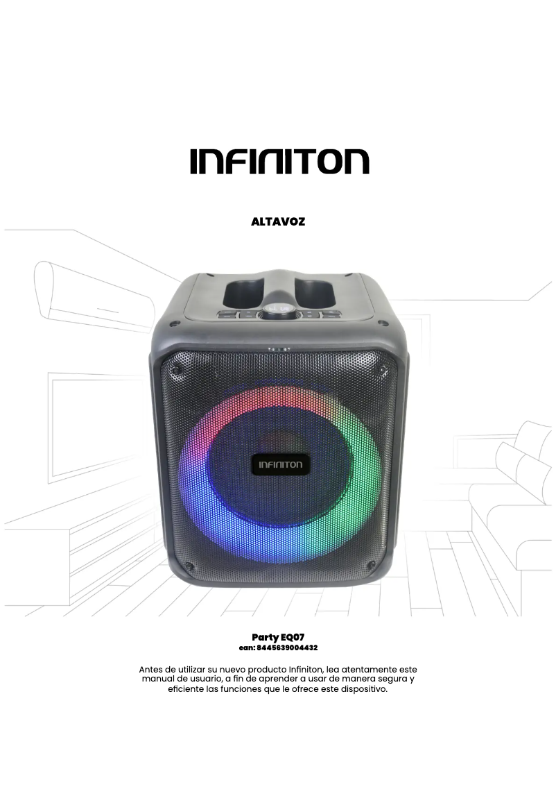 Image de la première page du manuel de l'appareil Party EQ07