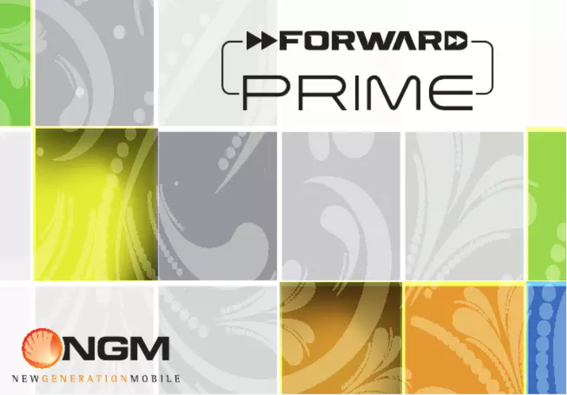 Page n°1 - Manuel utilisateur NGM Forward Prime