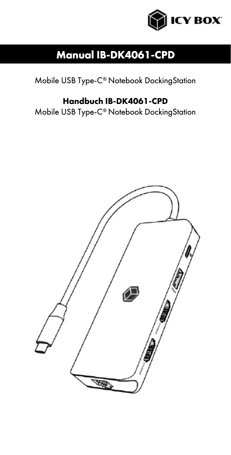 Image de la première page du manuel de l'appareil IB-DK4061-CPD