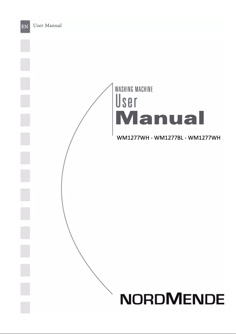 Image de la première page du manuel de l'appareil WM1277BL