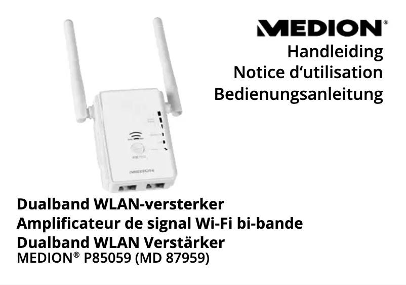 Page 1 de la notice Manuel utilisateur Medion LIFE P85059 (MD 87959)