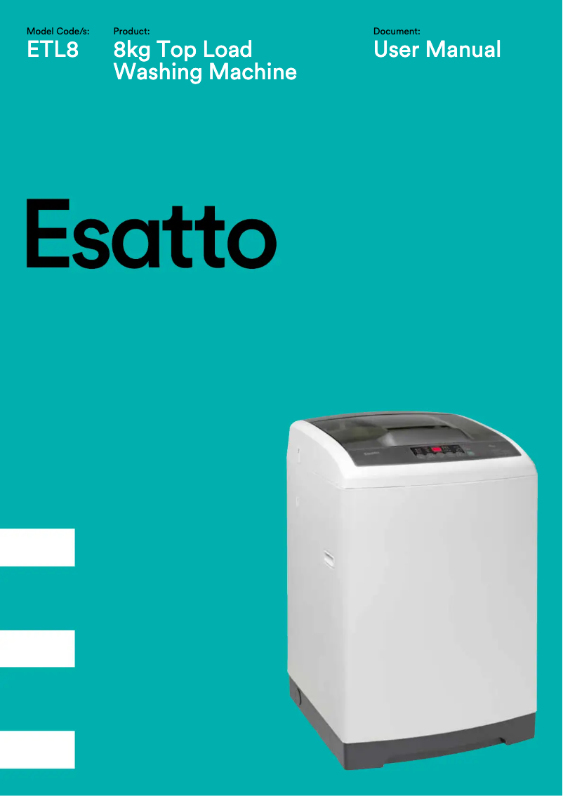 Page 1 de la notice Manuel utilisateur Esatto ETL8