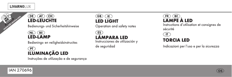Page n°1 - Manuel utilisateur Livarno Lux HG00303