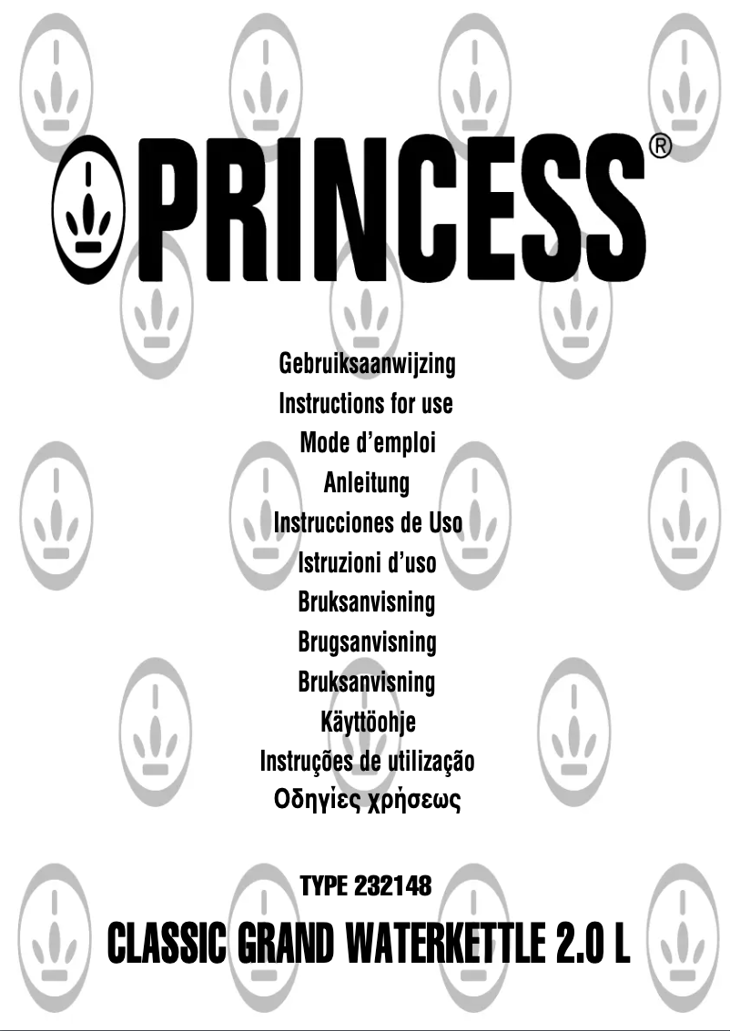 Page 1 de la notice Manuel utilisateur Princess 2148